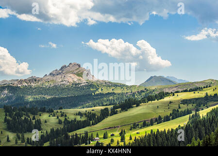 Panorama der Alto Adige in Italien Nord auf Sommer. Alta Badia region Stockfoto