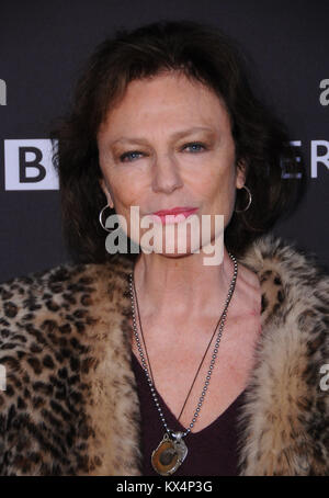 6. Januar 2018 - Beverly Hills, CA, USA - 06. Januar 2018 - Beverly Hills, Kalifornien - Jacqueline Bisset. 2018 fand die BAFTA Tea Party im Four Seasons Los Angeles in Beverly Hills statt. Foto: Birdie Thompson/AdMedia Stockfoto
