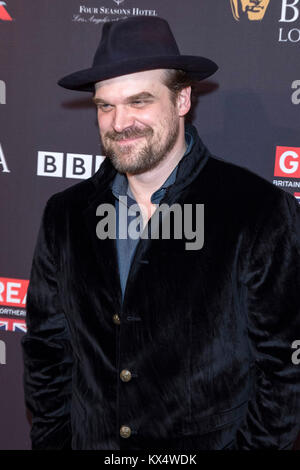 Beverly Hills, USA. 06 Jan, 2018. David Hafen besucht die BAFTA Awards Los Angeles Saison Tea Party im Four Seasons Hotel Los Angeles at Beverly Hills am 6. Januar in Los Angeles, Kalifornien 2018. Credit: Geisler-Fotopress/Alamy leben Nachrichten Stockfoto
