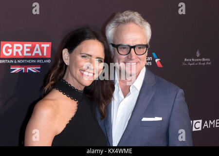 Beverly Hills, USA. 06 Jan, 2018. Amy Landecker und Bradley Whitford nehmen an der BAFTA Awards Los Angeles Saison Tea Party im Four Seasons Hotel Los Angeles at Beverly Hills am 6. Januar in Los Angeles, Kalifornien 2018. Credit: Geisler-Fotopress/Alamy leben Nachrichten Stockfoto