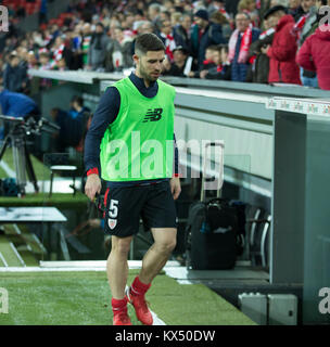 Bilbao, Spanien. 07 Jan, 2018. (5) Yeray Alvarez Lopez während der spanischen La Liga Fußball Match zwischen Athletic Bilbao und Club Deportivo Alaves, an San Mames Stadium, in Bilbao, Nordspanien, Sonntag, Januar, 07, 2018. Credit: Gtres Información más Comuniación auf Linie, S.L./Alamy Live News Credit: Gtres Información más Comuniación auf Linie, S.L./Alamy leben Nachrichten Stockfoto