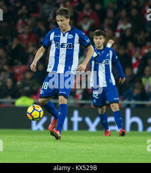 Bilbao, Spanien. 07 Jan, 2018. (18) Tomas Pina während der spanischen La Liga Fußball Match zwischen Athletic Bilbao und Club Deportivo Alaves, an San Mames Stadium, in Bilbao, Nordspanien, Sonntag, Januar, 07, 2018. Credit: Gtres Información más Comuniación auf Linie, S.L./Alamy Live News Credit: Gtres Información más Comuniación auf Linie, S.L./Alamy leben Nachrichten Stockfoto