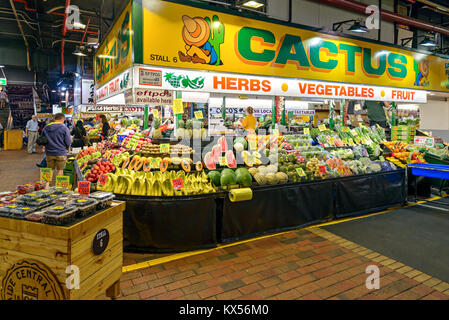 Adelaide, Australien - Januar 13, 2017: Obst und Gemüse in Adelaide Central Market Stall Stockfoto