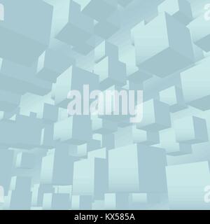 Abstrakten Kuben. Dynamische geometrische Formen Vector Illustration Stock Vektor