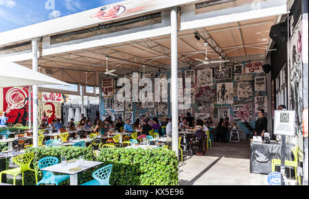 Wynwood Küche & Bar, Wynwood Wände, Miami, Florida, USA. Stockfoto