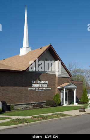 Kirche El Shaddai Ministerien Flint Michigan USA Stockfoto