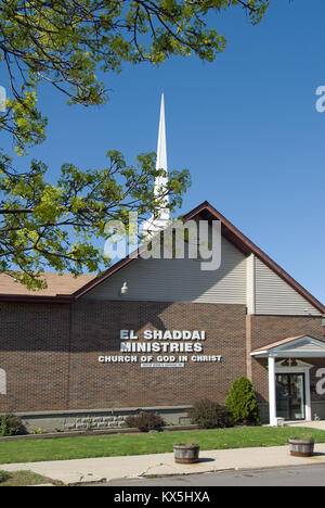 Kirche El Shaddai Ministerien Flint Michigan USA Stockfoto