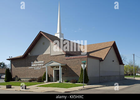 Kirche El Shaddai Ministerien Flint Michigan USA Stockfoto