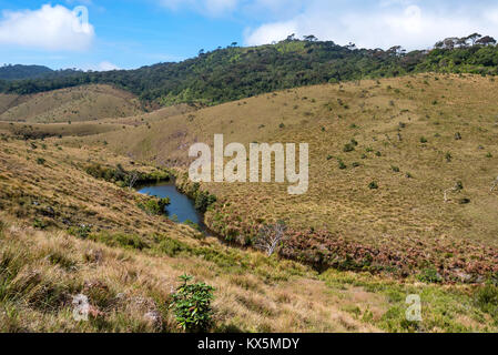 Straße, die zu den Horton Plains, Sri Lanka Stockfoto