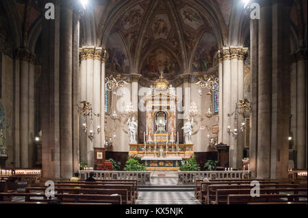 Italienische gotischen Kathedrale dei Santi Pietro e Donato (Kathedrale von St. Peter und St. Donatus) im historischen Zentrum von Arezzo, Toskana, Italien. 5 Augus Stockfoto