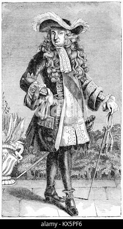 Gravur des französischen Königs Louis XIV. Von Louis XIV von Jacob Abbott 1901 Stockfoto