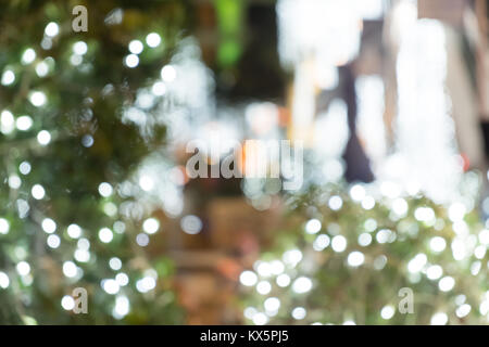 Beleuchtung bokeh während der Festtage, Feiern Weihnachten und neues Jahr Stockfoto