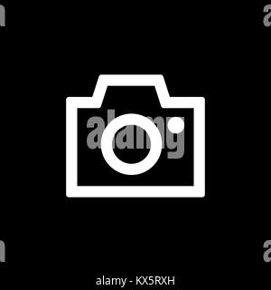 Kamera Symbol für einfache Flat Style ui Design. Stock Vektor