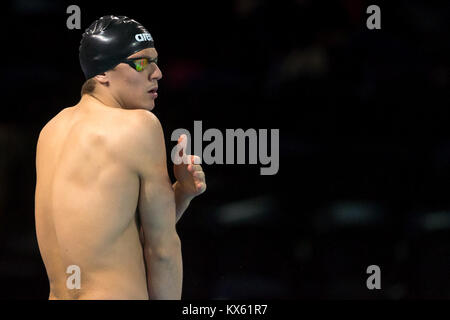 MARTINENGHI Nicolo ITA 50 Brustschwimmen Männer Kopenhagen 13-12-2017 Royal Arena LEN Europäischen kurzen Kurs Schwimmen Meisterschaften - Campionati Europei Stockfoto