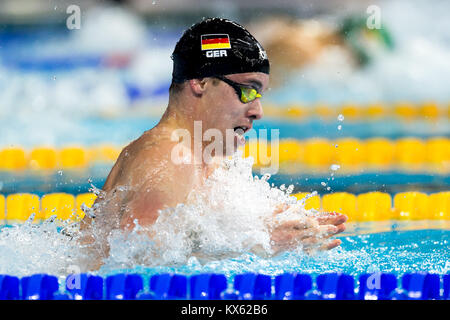 Fabian SCHWINGENSCHLOEGL GER 100 Brustschwimmen Männer Kopenhagen 15-12-2017 Royal Arena LEN Europäischen kurzen Kurs Schwimmen Meisterschaften - Campionati Stockfoto