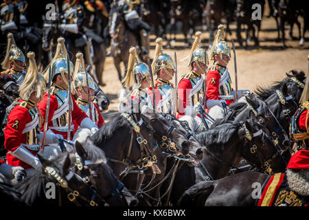 Die Farbe Proben 2017 Horse Guards Parade in London Stockfoto