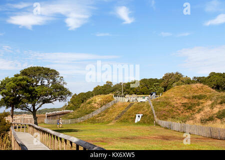 Fort Fisher bei Kure Beach, Wilmington, North Carolina Stockfoto