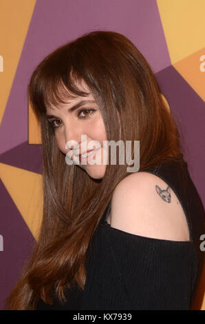 Beverly Hills, Kalifornien, USA. 7 Jan, 2018. Lena Dunham an der HBO Golden Globes After Party, Beverly Hilton, Beverly Hills, Kalifornien am 7. Januar 2018. Quelle: David Edwards/MediaPunch Stockfoto
