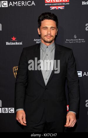 Los Angeles, CA, USA. 6. Januar, 2018. James Franco bei der Ankunft für den BAFTA Los Angeles Tea Party, Four Seasons Hotel Los Angeles at Beverly Hill, Los Angeles, CA 6. Januar 2018. Credit: Priscilla Grant/Everett Collection/Alamy leben Nachrichten Stockfoto