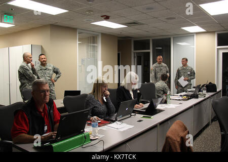 Wachsam Guard Utah 2014 Teilnehmer an der Utah State Capitol in der Gemeinsamen Informationszentrale 11-3-593. # VGUT, 14. Stockfoto