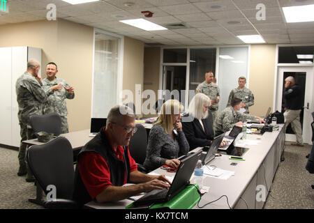 Wachsam Guard Utah 2014 Teilnehmer an der Utah State Capitol in der Gemeinsamen Informationszentrale 11-3-593. # VGUT, 14. Stockfoto