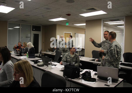 Wachsam Guard Utah 2014 Teilnehmer an der Utah State Capitol in der Gemeinsamen Informationszentrale 11-3-593. # VGUT, 14. Stockfoto