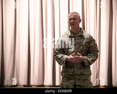 Der 85 zivilen Unterstützung Team führte eine Änderung des Befehls Zeremonie an der Draper Hauptsitz am 29. Juni 2017. (U.S. Army National Guard Foto von Sgt. Scott Vargas, 128 MPAD) Stockfoto