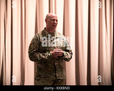 Der 85 zivilen Unterstützung Team führte eine Änderung des Befehls Zeremonie an der Draper Hauptsitz am 29. Juni 2017. (U.S. Army National Guard Foto von Sgt. Scott Vargas, 128 MPAD) Stockfoto