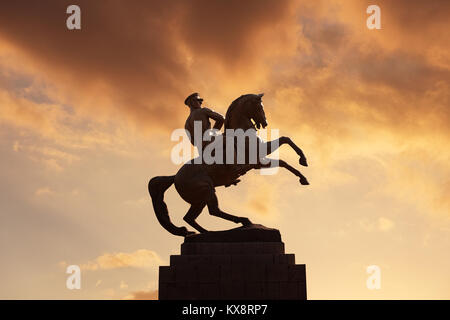 Statue von Mustafa Kemal Atatürk in Samsun, Türkei Stockfoto