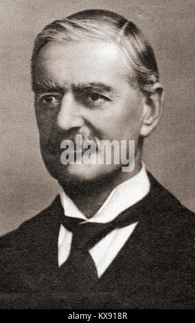 Arthur Neville Chamberlain, 1869 - 1940. Britische Staatsmann der Konservativen Partei und der Premierminister des Vereinigten Königreichs. Von 40 wundervolle Jahre, veröffentlicht 1938. Stockfoto