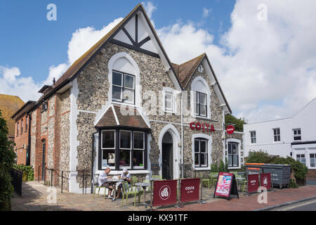 Costa Coffee Shop, High Street, Rottingdean, East Sussex, England, Vereinigtes Königreich Stockfoto