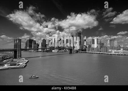 Die Brooklyn Bridge, New York Stockfoto