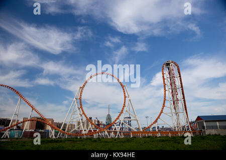 Der Vergnügungspark von Coney Island, NY Stockfoto