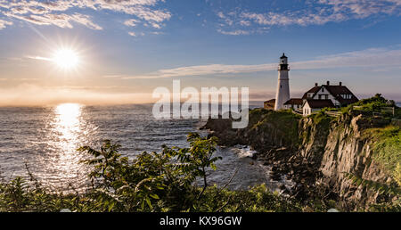 Portland Head Light in Maine Stockfoto