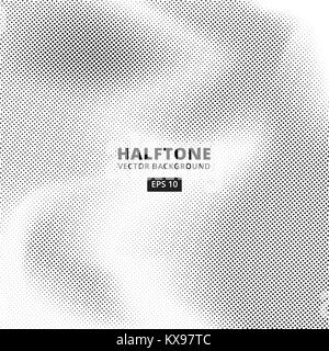 Hintergrund wave vector Punkt dot"-Grauwerte Muster Stock Vektor