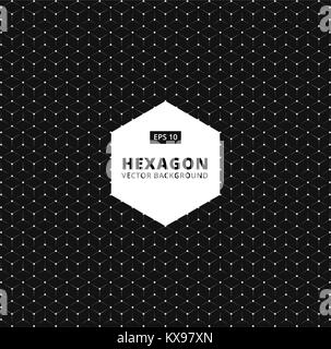 Vektor Hexagon nahtlose Muster. Moderne, elegante Textur. Verbindung sich wiederholenden geometrischen Hintergrund. Trendy hipster Heilige Geometrie. Stock Vektor