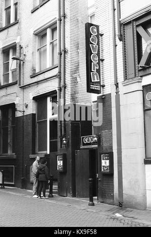 Schwarz-weiß Bilder von den Cavern Club in Liverpool in der Mathew Street ab Februar 1996 Stockfoto