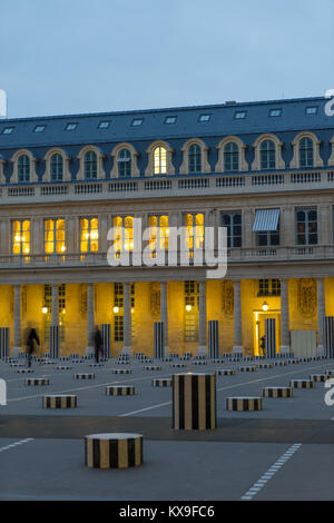 Colonnes de Buren im Palais Royal Paris Frankreich Stockfoto