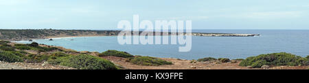 Panorama von Lara Beach in Halbinsel Akamas, Zypern Stockfoto