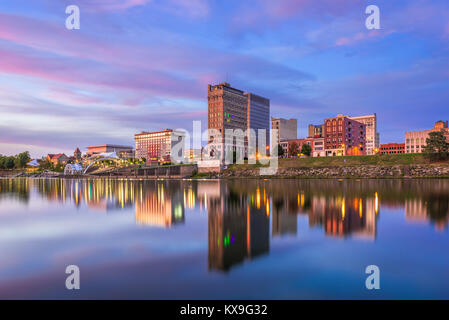 Charleston, West Virginia, USA Skyline auf dem Kanawha River. Stockfoto