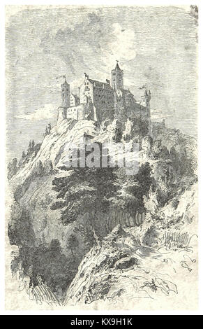 534 Eisenach, Wartburg von Süden Stockfoto