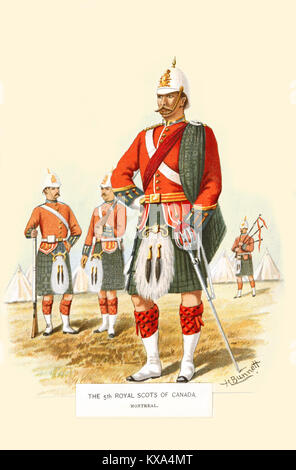 Die 5 Royal Scots von Kanada Stockfoto