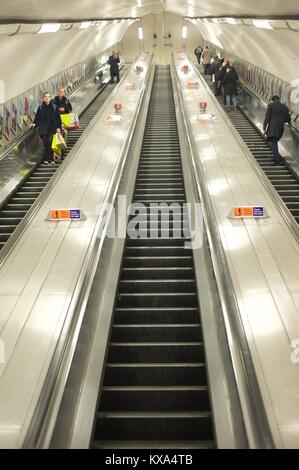 Londoner U-Bahn Stockfoto