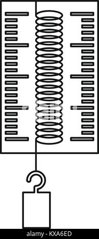 Prüfstand mit einem Haken Symbol, outline Style Stock Vektor