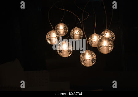 Alt, vintage Glühlampen für die Inneneinrichtung. Stockfoto