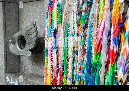 JAPAN, Tokio, 29.Juni 2017, das Denkmal des Ursprungs Flamme von Hiroshima und Nagasaki in Ueno Park in Tokio Stockfoto