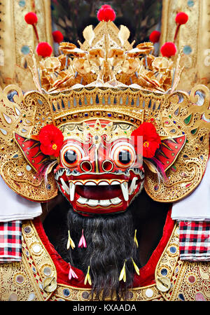 UBUD, BALI, Indonesien - 01. April: Barong Dance Show, die traditionellen balinesischen Leistung auf April 01, in Ubud, Bali, Indonesien 2011. Stockfoto