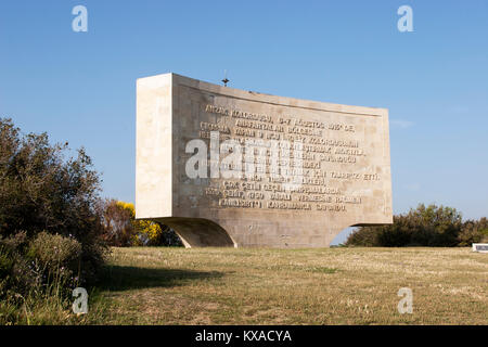 Gedenkstätte Anzac an der Schlacht von Gallipoli Felder in der Türkei Stockfoto