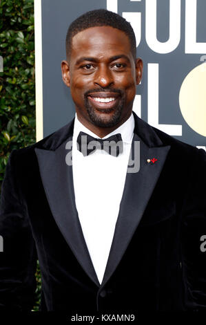 Beverly Hills, USA. 07 Jan, 2018. Sterling Brown besucht die 75. jährliche Golden Globe Awards im Beverly Hilton Hotel am 7. Januar 2018 in Beverly Hills, Kalifornien. Credit: Geisler-Fotopress/Alamy leben Nachrichten Stockfoto