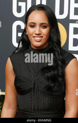 Beverly Hills, USA. 07 Jan, 2018. Simone Garcia Johnson besucht die 75. jährliche Golden Globe Awards im Beverly Hilton Hotel am 7. Januar 2018 in Beverly Hills, Kalifornien. Credit: Geisler-Fotopress/Alamy leben Nachrichten Stockfoto